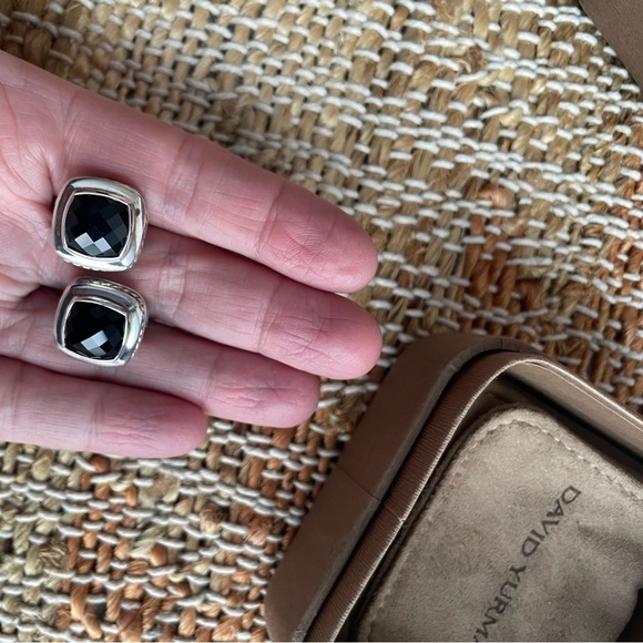 David Yurman Albion® Stud Earrings with Black Onyx - Picture 3 of 4
